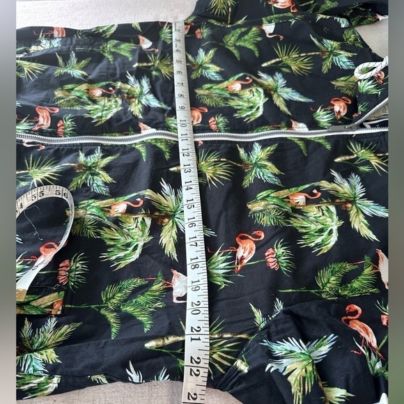 Denim & Flower Hooded Zip Up Jacket Large - Picture 7 of 10